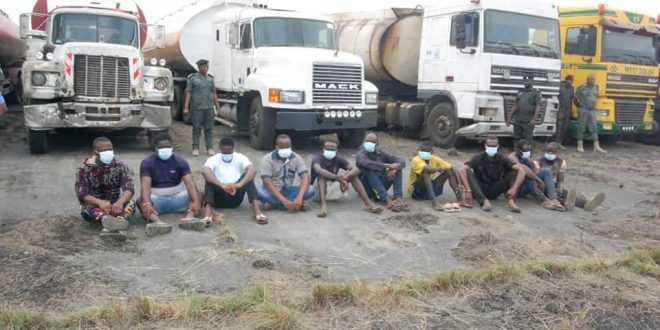 "We will fight economic saboteurs to a standstill" - IGP says as special task force team arrests 42 suspects, impounds 41 trucks, illegal petroleum products