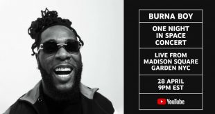 Burna Boy to live stream his Madison Square Garden show on YouTube