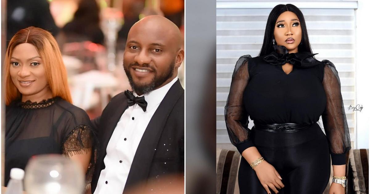 'God will judge you both' - Yul Edochie's 1st wife calls him out over new baby and wife
