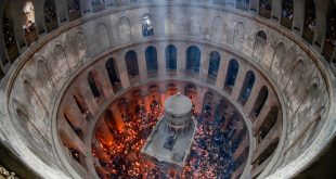 Photos: Christians mark ‘Holy Fire’ ceremony in tense Jerusalem