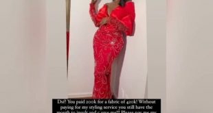 AMVCA: Stylist Cries Out In Anguish, Accuse Dorcas Fapson Of Blocking Him After Refusing To Pay For Her Dress