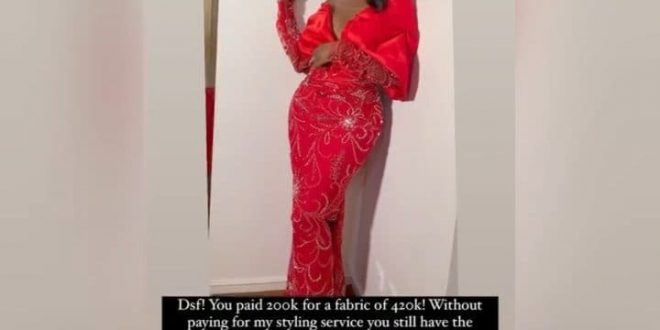 AMVCA: Stylist Cries Out In Anguish, Accuse Dorcas Fapson Of Blocking Him After Refusing To Pay For Her Dress