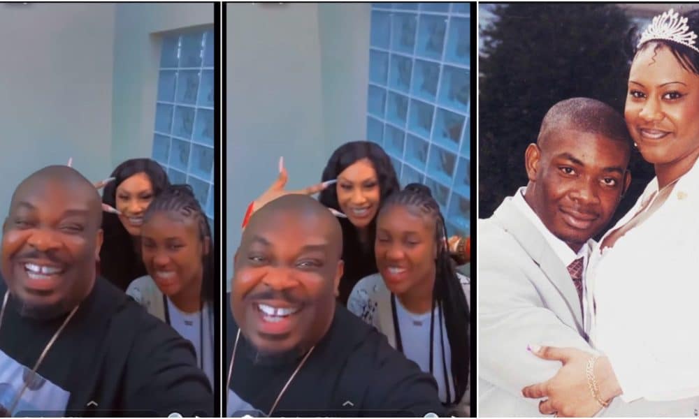 Don Jazzy Beams With Smile As He Reunites With Ex-Wife, Michelle Jackson, After 19 Years