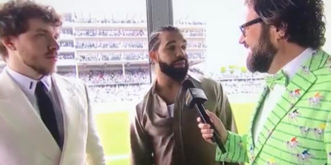 Drunk Drake Bombs Jack Harlow Interview At Kentucky Derby [See Video]