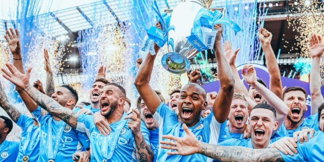 Manchester City beat Aston Villa to win Premier League title