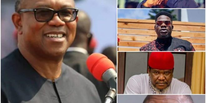 Peter Obi’s Defection: How Some Top Nigerian Celebrities Reacted