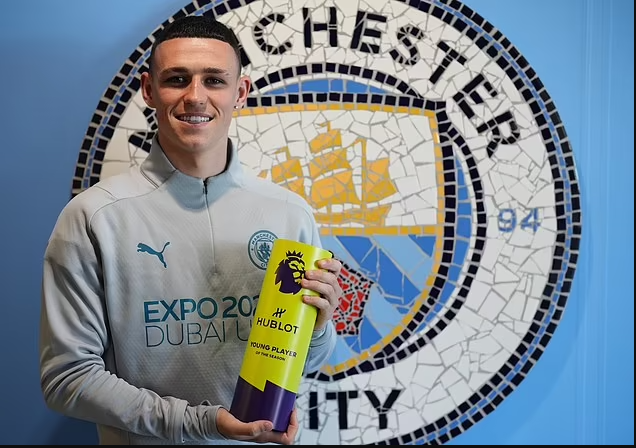 Phil Foden wins Premier League Young Player of the Year award for the second season in a row