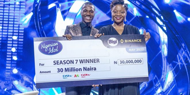 Progress Emerged Winner of Nigerian Idol Season 7, Applauds Bigi for Refreshing Moments, Sponsorship of Musical Talent Discovery