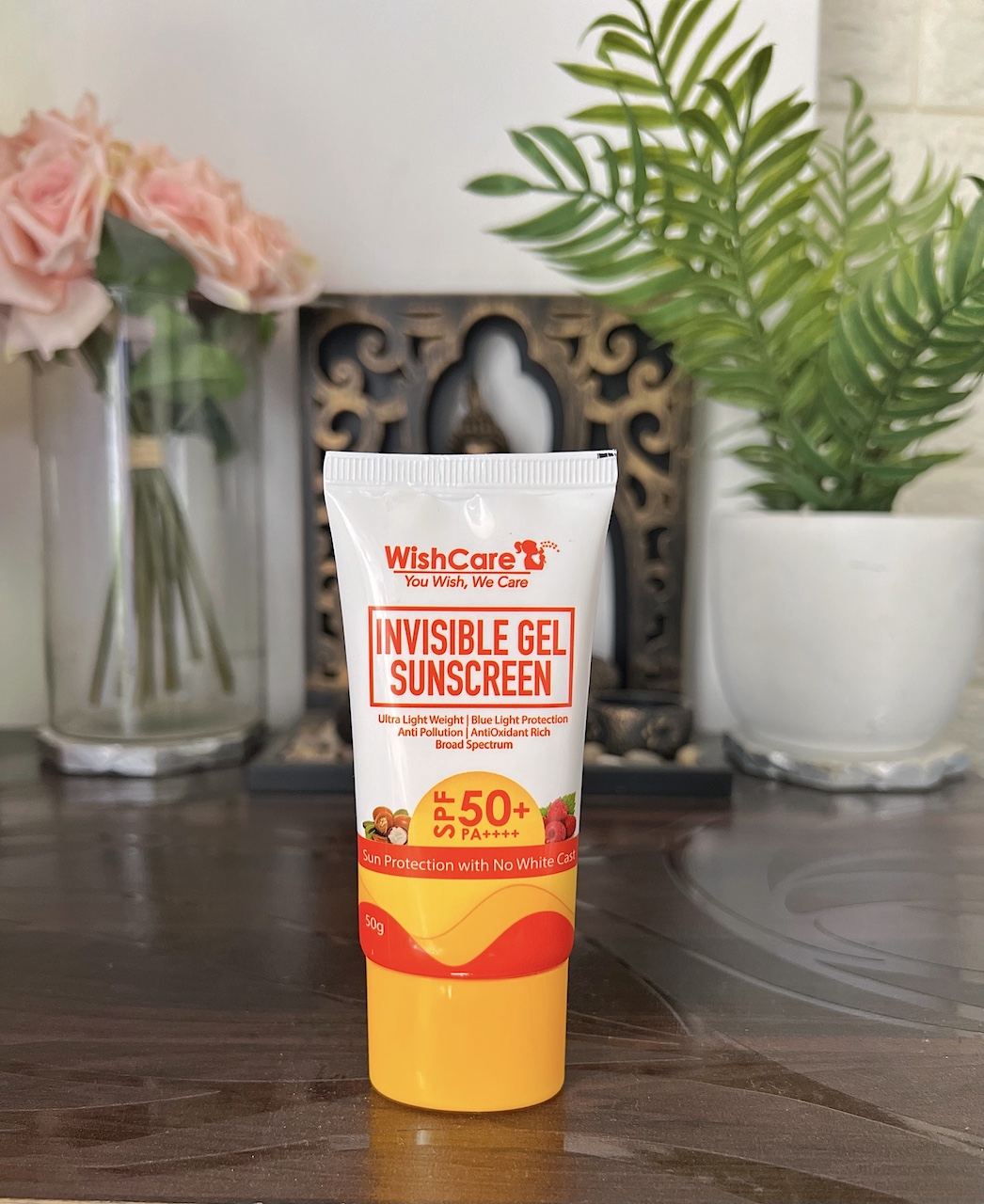 Review Wishcare Invisible Gel Sunscreen Spf 50