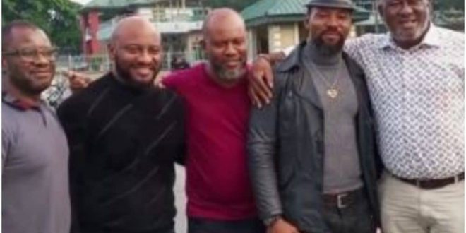 Yul Edochie Reunites With His Brothers Amidst His Second Wife Saga