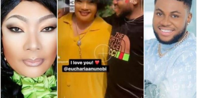 ‘The Age Gap Is Too Much’: Fans React After Loved Up Photos Of Eucharia Anunobi And Alleged Young Lover Surfaces