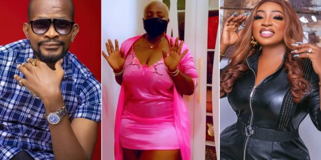 ‘This Is So Wrong As A Married Woman’ – Uche Maduagwu Blasts Anita Joseph As She Flashes Her N!pples In Lingerie Photos