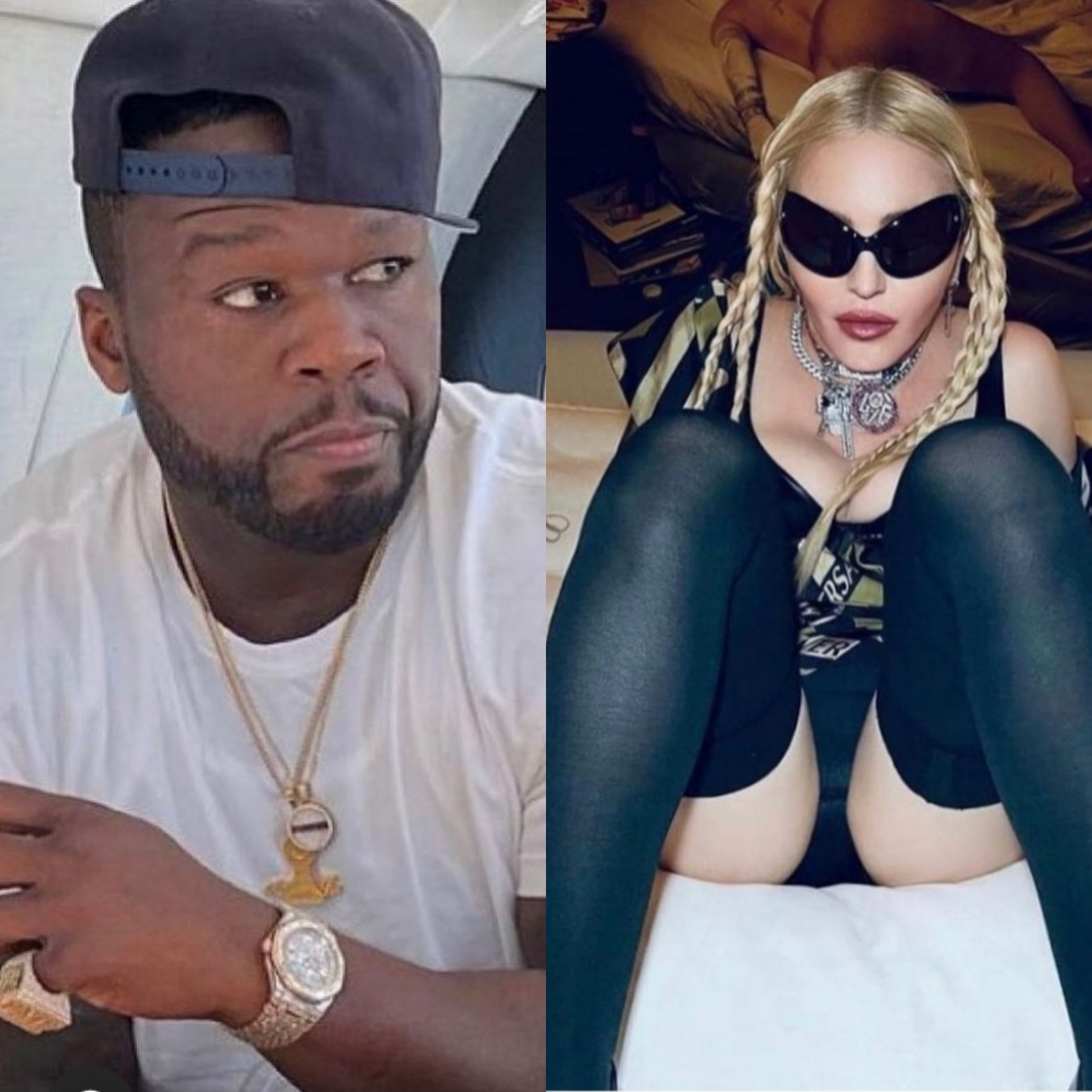 50 Cent mocks Madonna by likening her to an alien over her recent raunchy photo