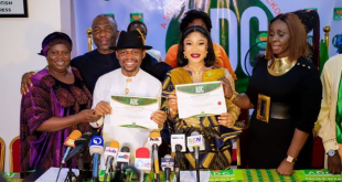 ADC officially unveils Tonto Dikeh as its Rivers Deputy Guber candidate