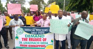 Abia doctors threaten strike over kidnap of colleague