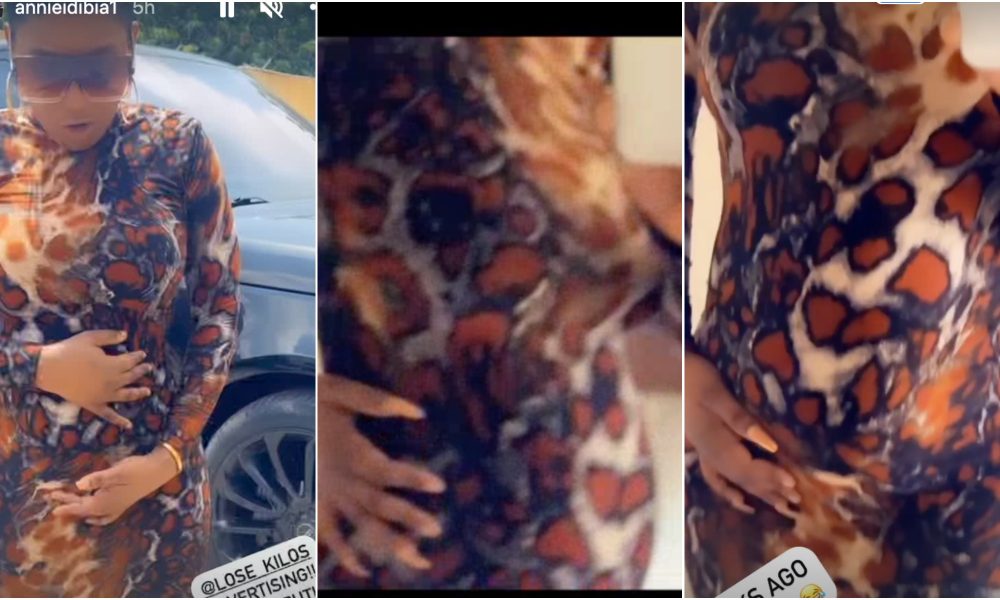 Actress Annie Idibia Fuels Pregnancy Speculations, Her Daughter Olivia Reacts