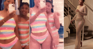 Annie Idibia Flaunts Curves As She Rocks Her Daughter’s Bikini