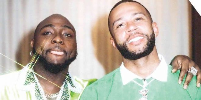 Barca’s Depay hooks up with Davido in Los Angeles