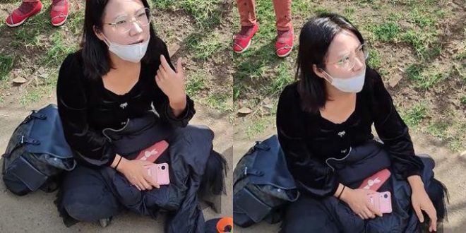 Chinese woman spotted in Kenya begging for fare to go back to her country (photos)