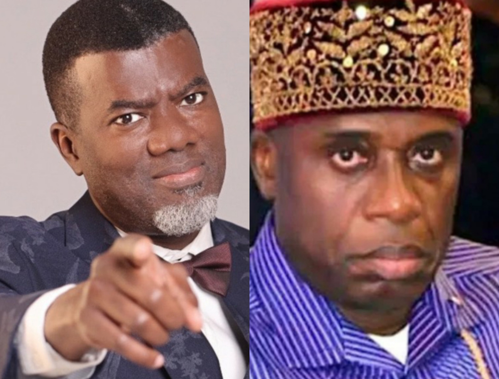 'From lion of Ubima to Lizard of Ubima' - Reno Omokri mocks Rotimi Amaechi after he lost out in the APC presidential primary election