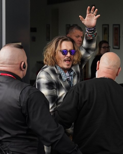 Johnny Depp Waves To Fans Tenderly As He Arrives At Sage Gateshead Ahead Of Jeff Beck Gig