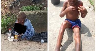 Little boy branded a witch and abandoned on streets of Uyo (graphic photos)