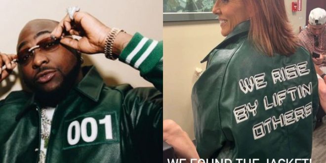 Lucky Fans Finds Davido's Customized Jacket After His Performance In Boston, USA