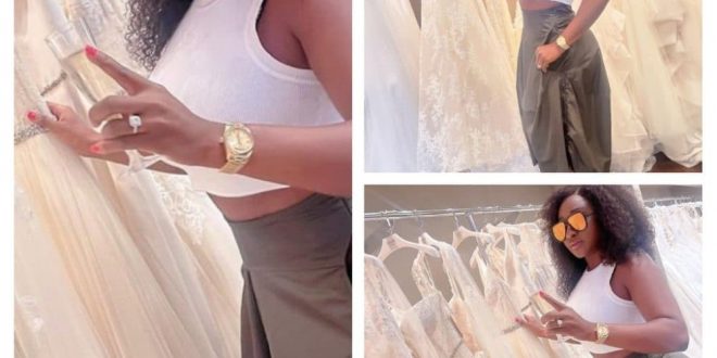 Mercy Aigbe, Nancy Isime Linda Osifo React As Ini Edo Sparks Marriage Rumor After She Is Spotted With Wedding Gowns and Ring