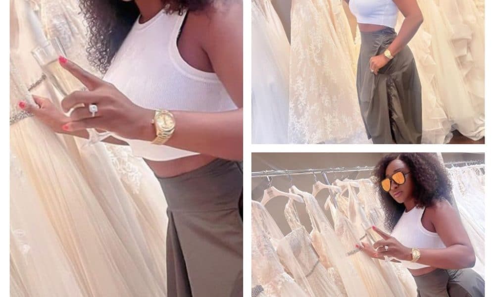 Mercy Aigbe, Nancy Isime Linda Osifo React As Ini Edo Sparks Marriage Rumor After She Is Spotted With Wedding Gowns and Ring