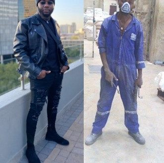 Nigerian man shows off how much he has changed five months after leaving Nigeria