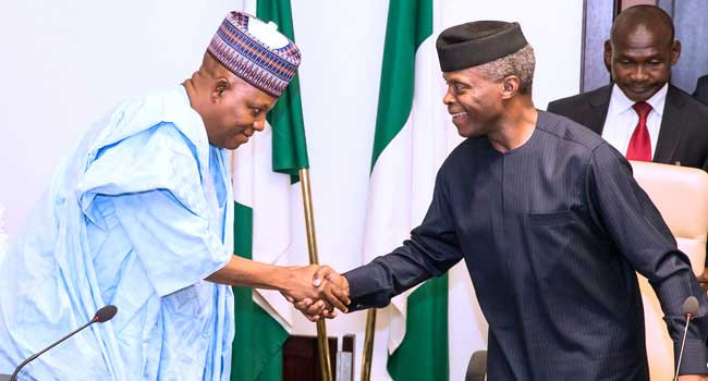 Osinbajo is a nice man but nice men do not make good leaders, they should be selling popcorn and ice cream - Former Governor of Borno state, Kashim Shettima (video)