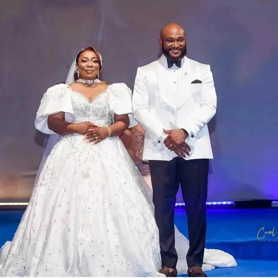 Photos and videos from the white wedding of actor Blossom Chukwujekwu