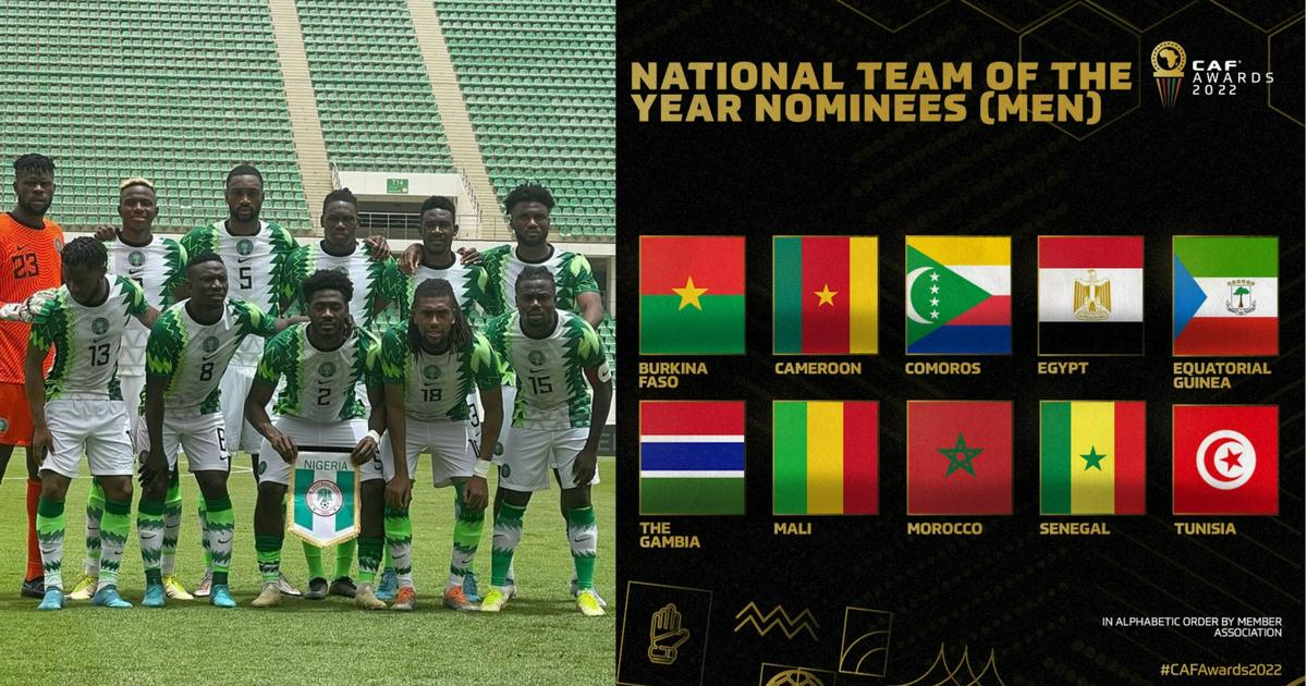 Super Eagles of Nigeria missing from CAF National Team of the Year