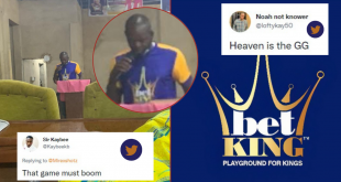 'That game must BOOM' - Reactions as Pastor spotted preaching with BetKing shirt in church