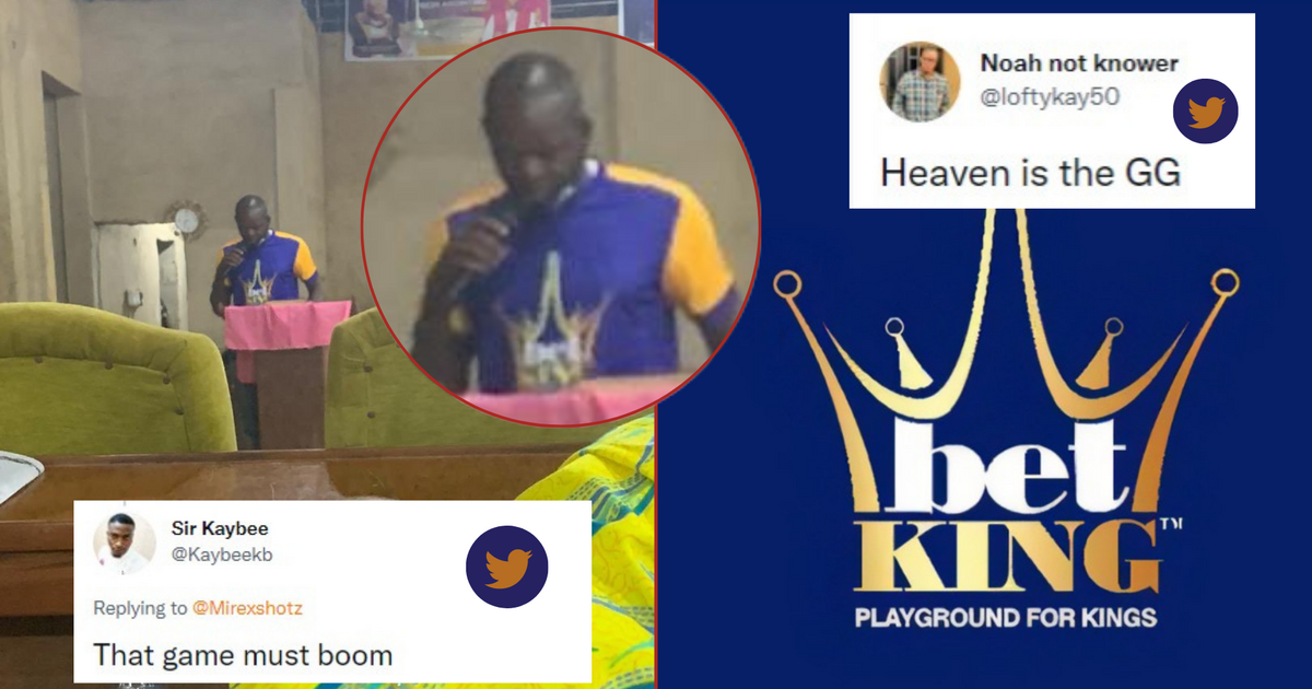 'That game must BOOM' - Reactions as Pastor spotted preaching with BetKing shirt in church