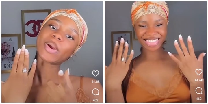 Weeks After Rumored Relationship With Kizz Daniel, Iyabo Ojo’s Daughter Flaunts Engagement Ring On Finger