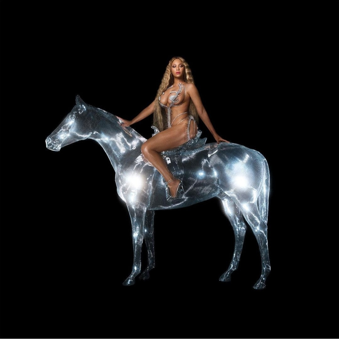 Beyonce strips?and mounts horse for Renaissance album cover