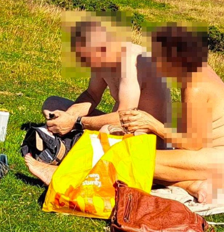 Couple strip off for picnic at Brit beauty spot