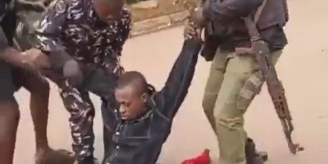 Man shot after allegedly crushing policeman with his car in Enugu (video)