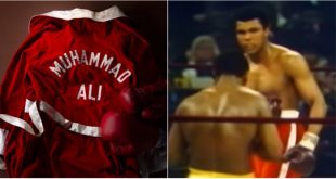 Muhammad Ali?s red robe from 1971