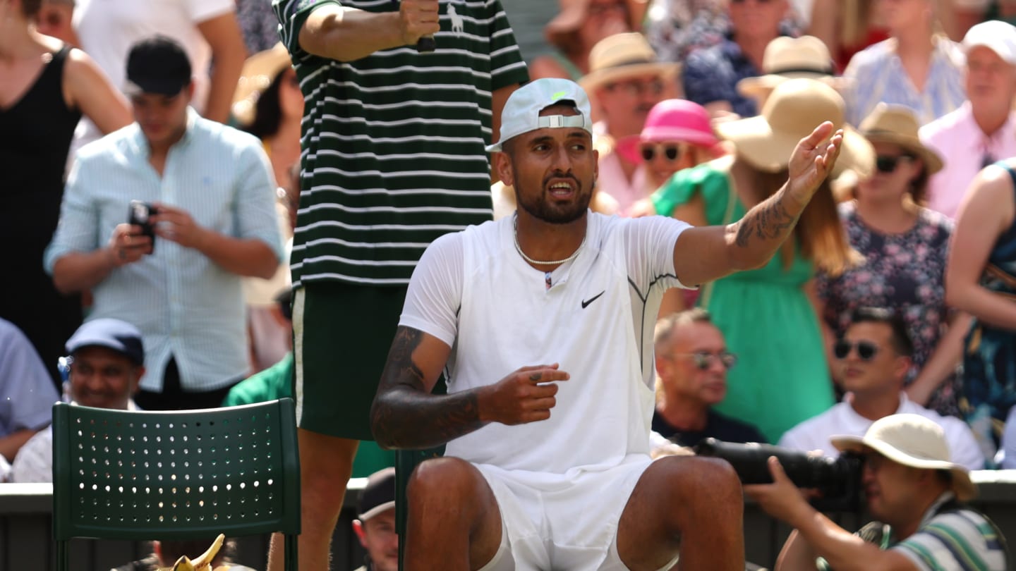 Nick Kyrgios Wanted a Fan Removed From the Wimbledon Final: 'looks like she's had 700 drinks, bro'