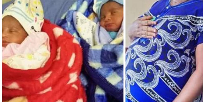 Nigerian man celebrates as his sister gives birth to twins after 15 years of waiting