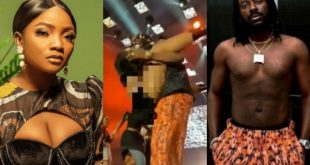 Simi Reacts As Scantily Dressed Dancer Jumps On Her Husband, Adekunle Gold