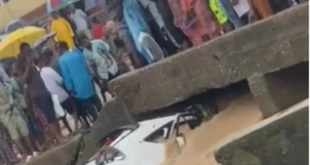 Update: All but one of the occupants in the SUV swept by flood in Lagos allegedly die
