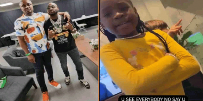 Why Didn’t You Fire Him?’ Davido’s Daughter Imade Questions Him Over Isreal DMW’s action