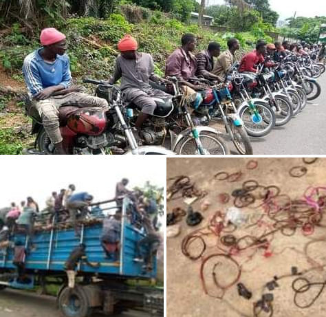 Amotekun intercepts 168 suspected invaders who hid under 40 motorcycles in Ondo