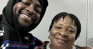 Davido all smiles in picture with Wizkid's Mom