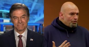 Dr. Oz Rips Trust Fund Guy Fetterman: He Wouldn't Have Had A Stroke If He'd Eaten A Vegetable In His Life