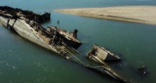 Europe’s drought exposes WWII ships, bombs and prehistoric stones