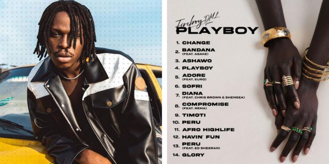 Fireboy DML release third studio album 'Playboy'